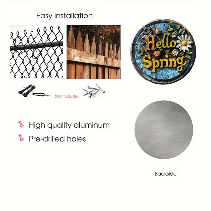 جولة معدن الألومنيوم تسجيل الفن اللوحة إكليل لوحات الزخرفية مدخل ديكور هدية قناع موضوع لشريط نادي ديكور جدران غرفة المنزل #3