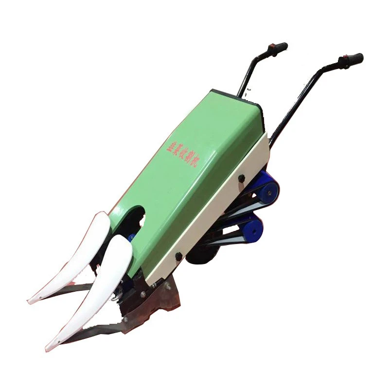 Leek harvester Small self-propelled greenhouse planting celery coriander height adjustable single line electric harvester