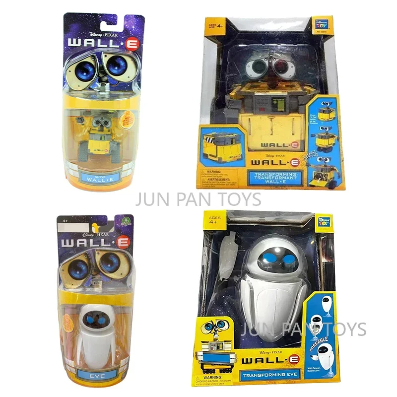 Disney Pixar Wall-E Transforming Eve 6 Eye Expressions Collectible Classic Movies Action Figure Model Children Boy Robot Toy 1pc