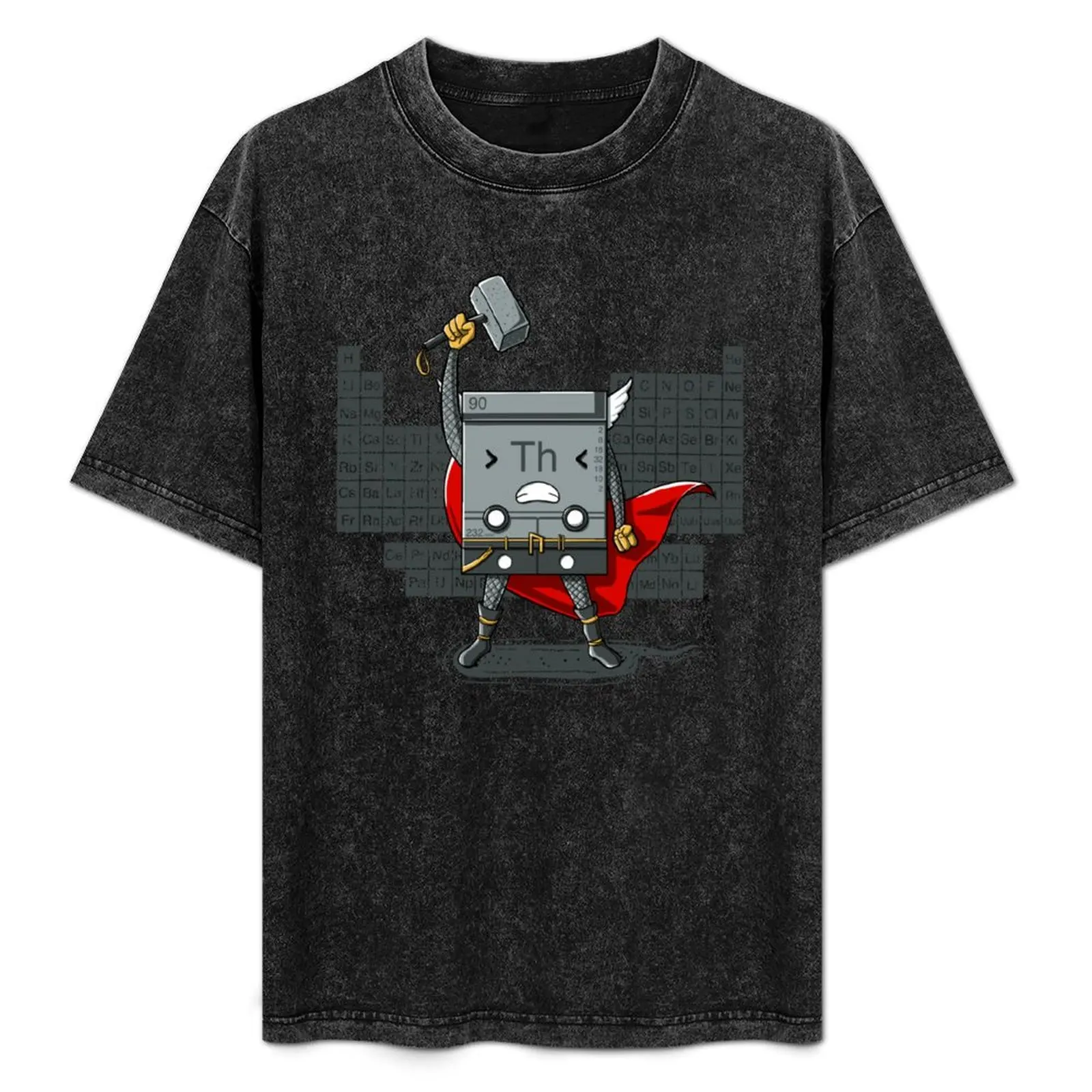 T-shirt Thorium à imprimé tendance, décontracté, à manches courtes