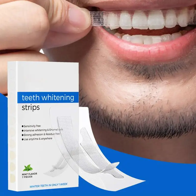 

7Pcs Tooth Whitening Strip Oral Cleansing Reduce Dental Yellow Stains Plaque Repair Gum Teeth Color Corrector Bleaching