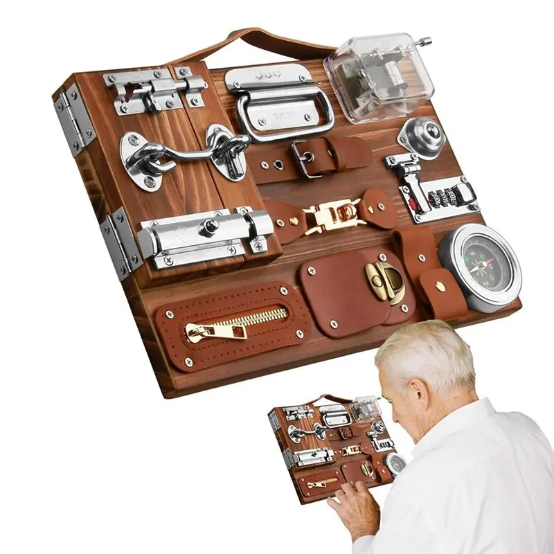 ABIT Fidget Busy Board For Adults With Dementia, Dementia Activities For Seniors Engaging Alzheimers Product Activities
