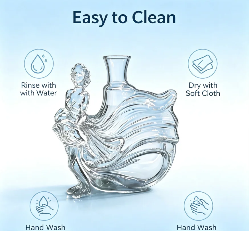 Sculpted Female Figure Glass D - Glass Decanter Whiskey recension och pris