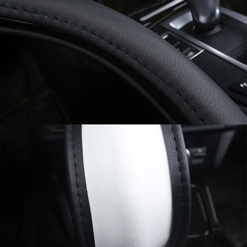 O/D Type Car Steering Wheel Cover Wrap Suitable For Kia EV6 EV7 EV9 2021 2022 2023 2024 PU Leather Non-slip Auto Accessories