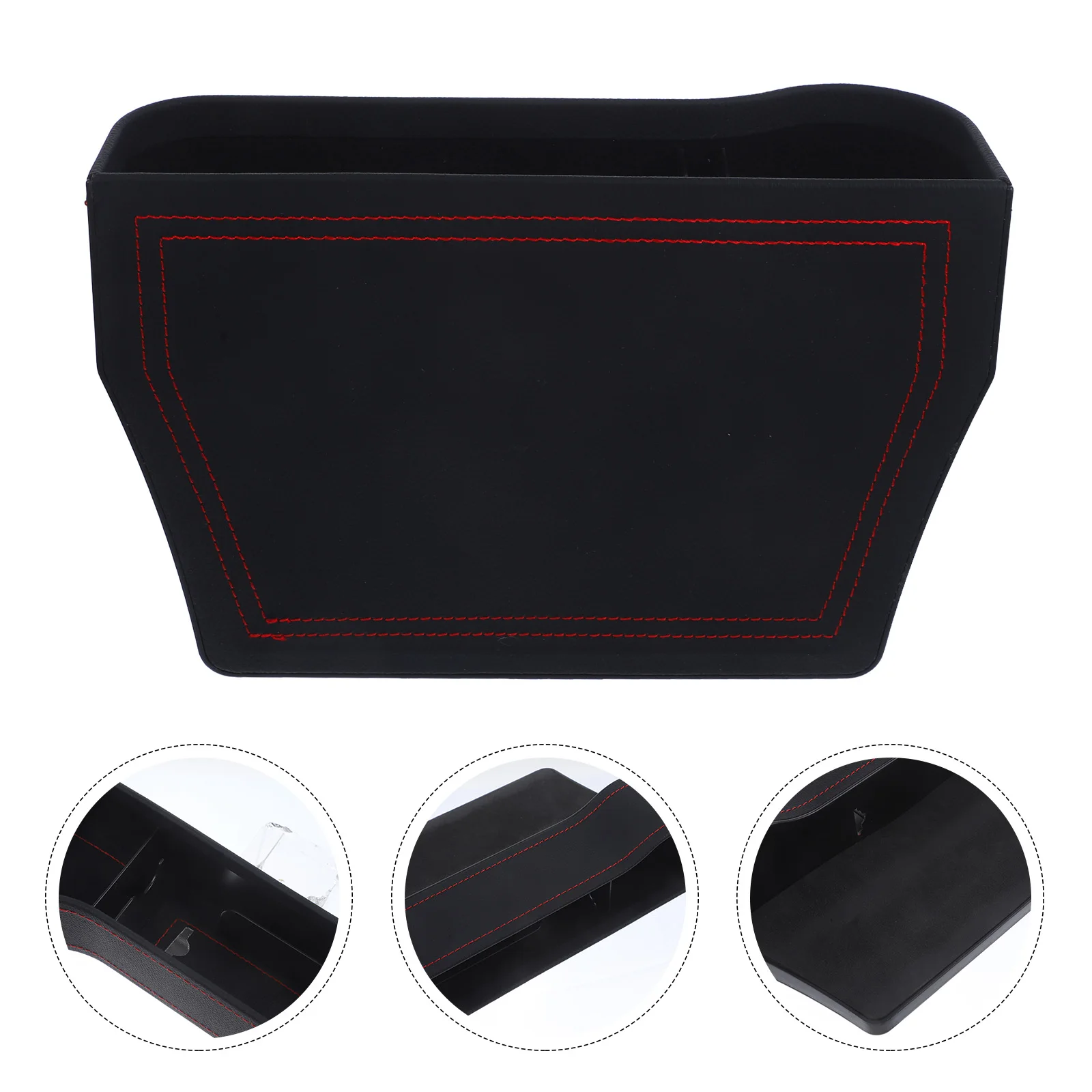 

Car Main Driver Seat Gap Filler Pocket Black Sturdy Organizer Drop Catcher Storage Between Seat Console Durable Material