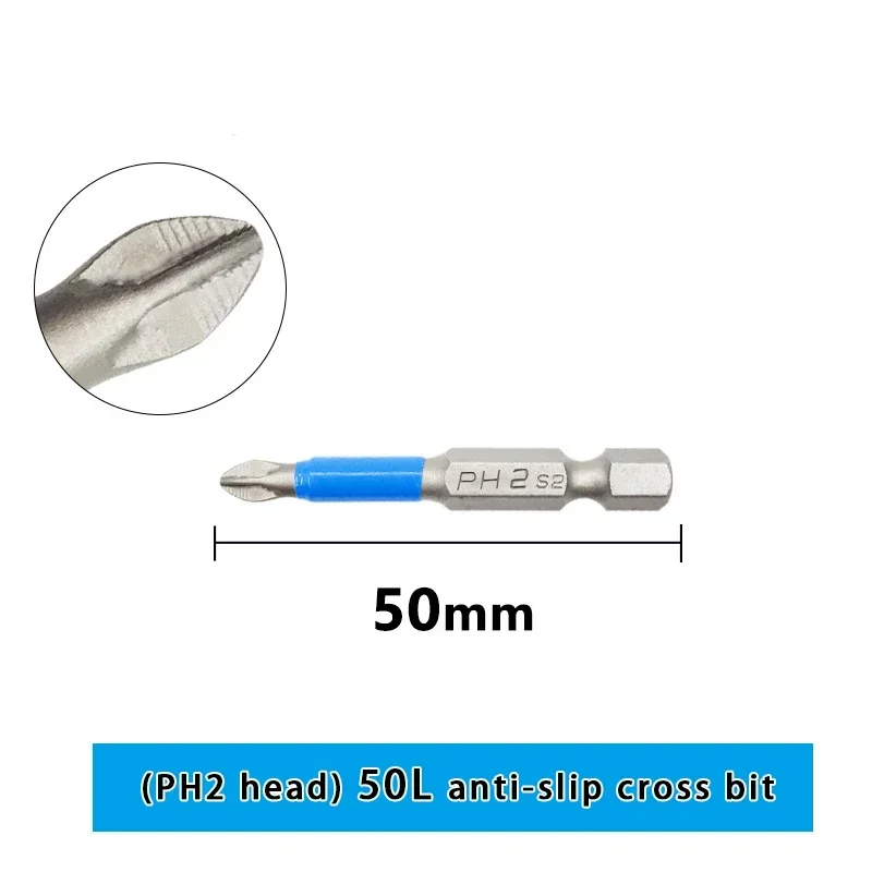 65mm 110mm Magnetic Special Slotted Cross Screwdriver Bit For Electrician PH2 For Socket Switch Hand Tools