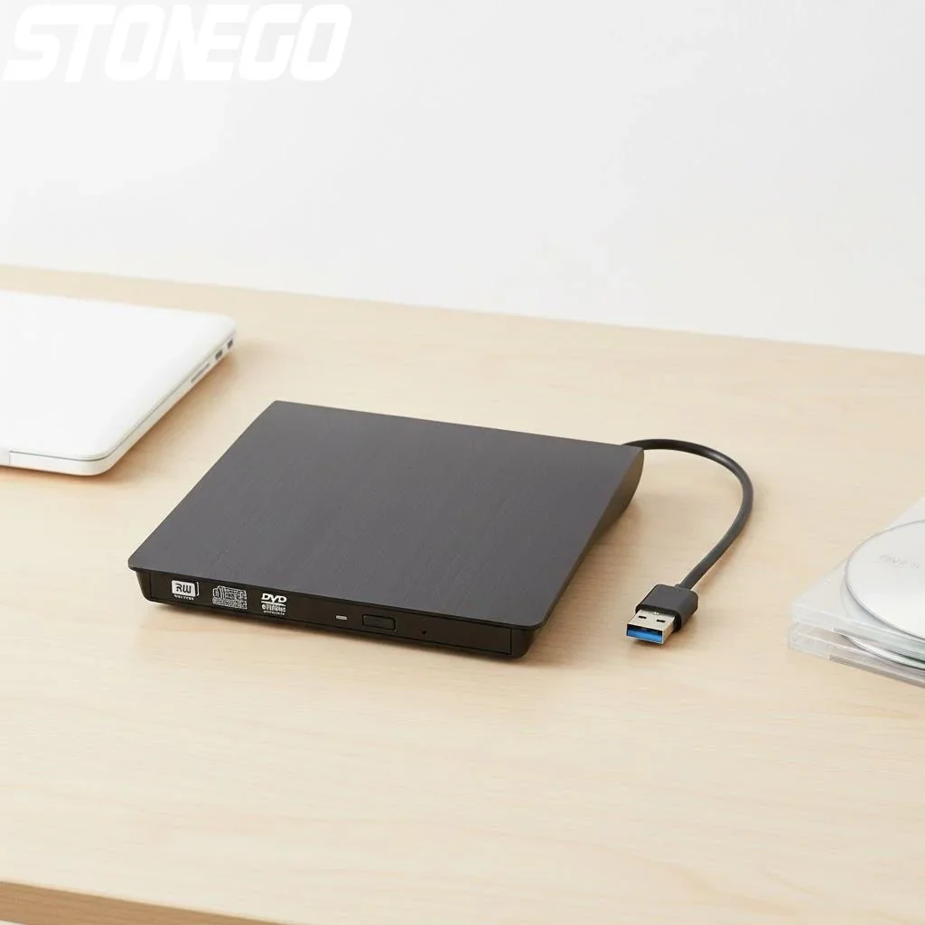 USB 3.0 External DVD CD Drive RW Burner Writer for Laptop Desktop Windows Mac Linux Compatible