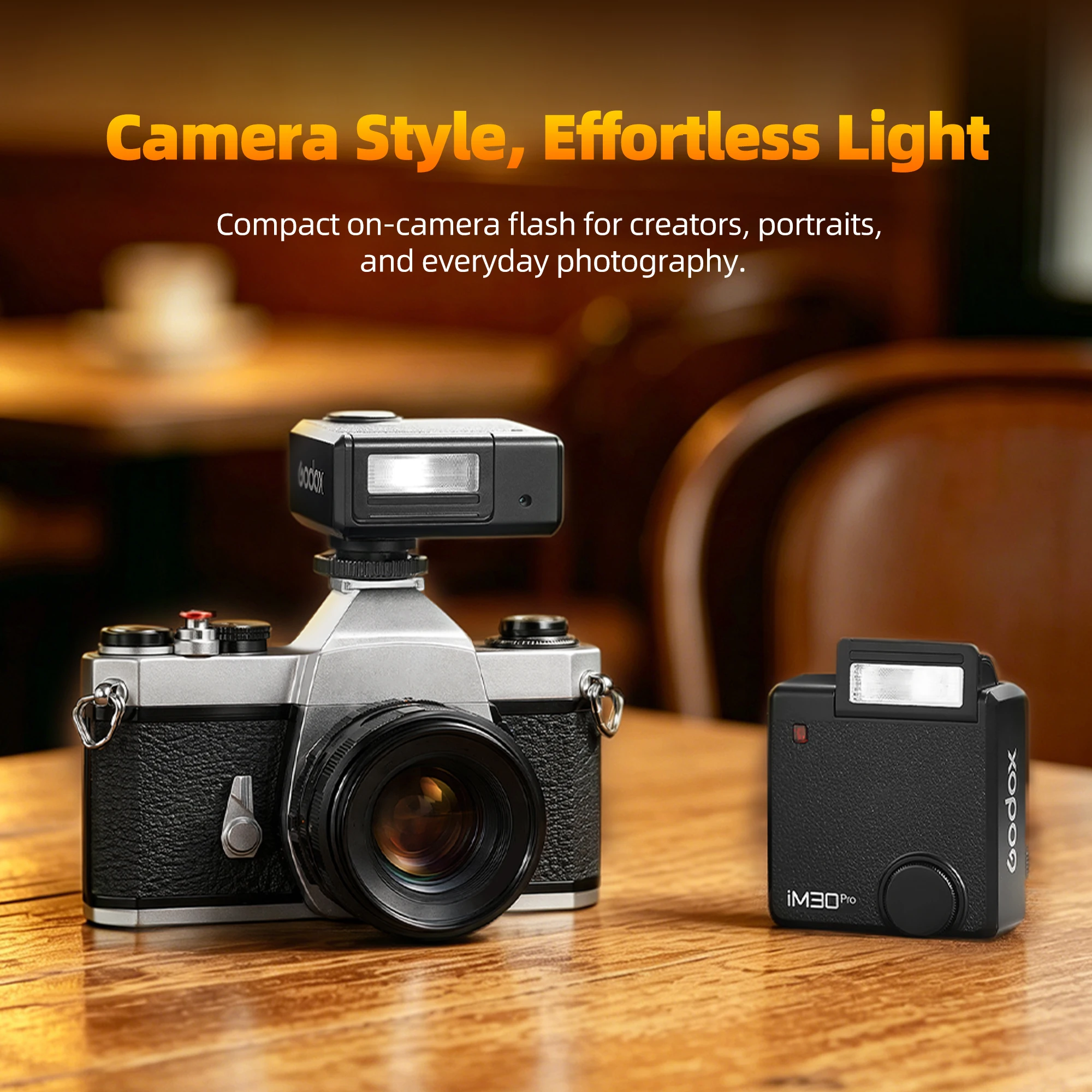 Godox Im30Pro Im30 Pro Mini Flash Portatile, Luce Flash Manuale per Vari Modelli di Fotocamera