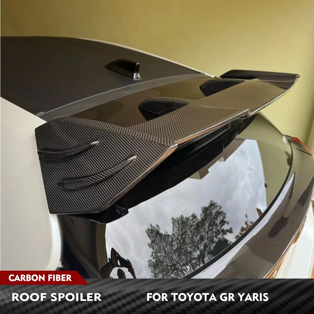 

Для Toyota GR Yaris 2020-2021: карбоновый задний спойлер, гоночное крыло, комплект обвеса, сплиттеры для багажника