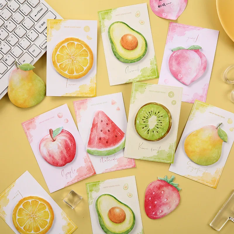 Cute Fruit Sticky Notes Can Be Attached To Good-looking Students’ Message Note Paper