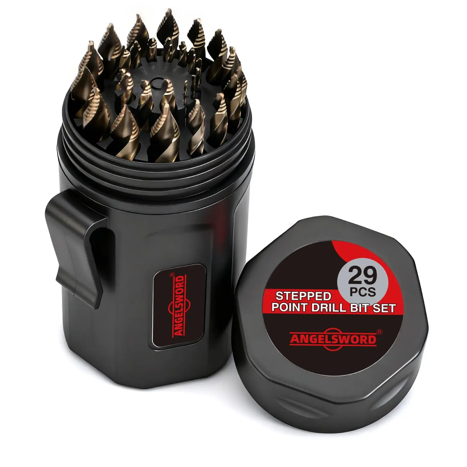 M35 Cobalt Drill Bit Set for Metal, Stepped Point Drill Bit,29pc
