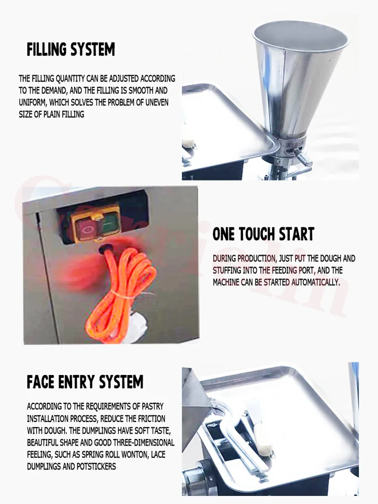 Macchina per gnocchi automatica Macchina per gnocchi tipo 80 Piccola macchina per gnocchi per realizzare gnocchi di pizzo Wonton