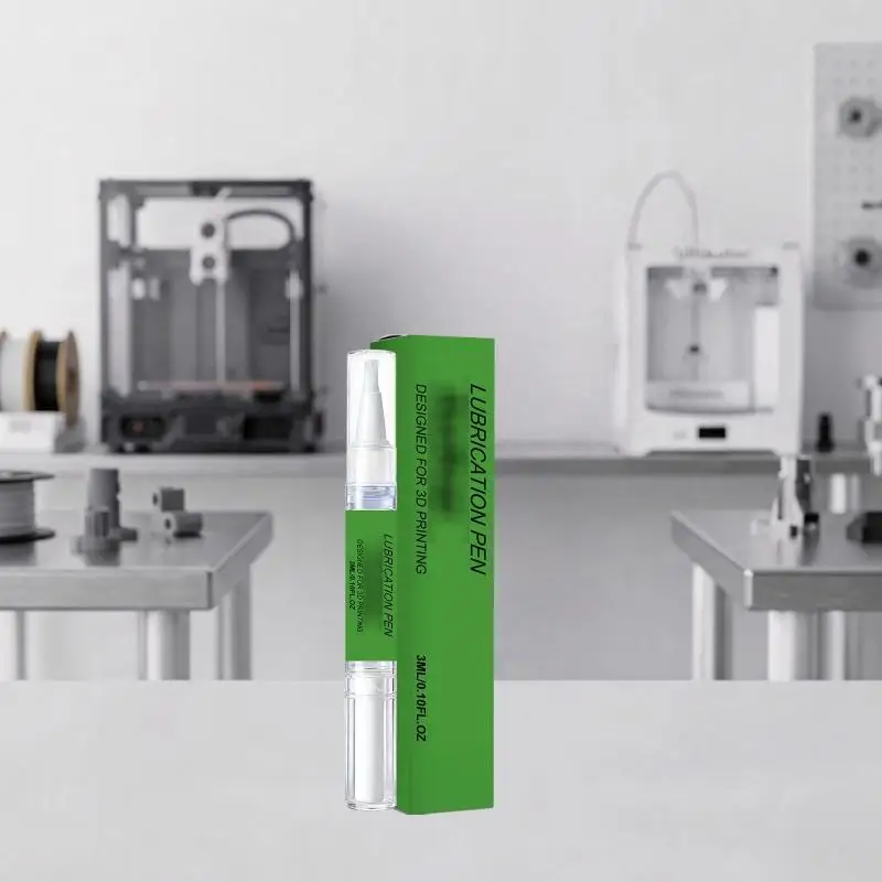 3D Printer Linear Rail Maintenance Set Anti-Rust Lubricant Oil Stick + Nylon Bristle Brush Perfect Fits Bambu Lab 3D Printers
