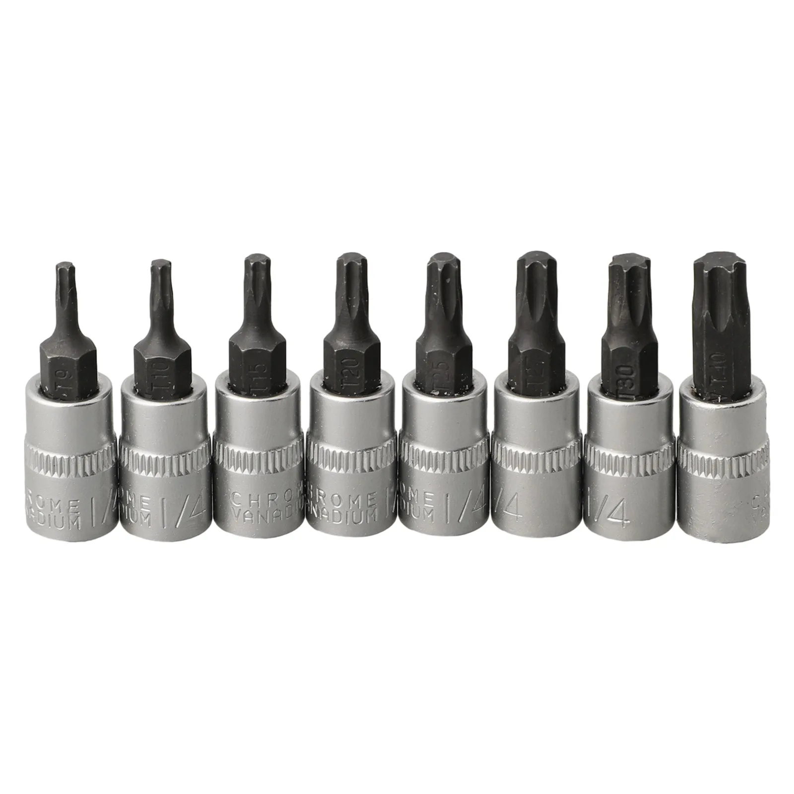 1pc Torx Screwdriver Bit 1/4 Inch Drive Sockets Ratchet Adapter Wrench Torx Socket T8/T15 T20 T25 T27 T30 T40 Hand Tool