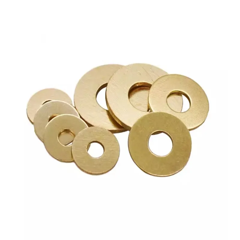 5-50pcs M2 M2.5 M3 M4 M5 M6 M8 M10 M12 M14 M16 M18 M20 GB97 DIN125 Solid Brass Copper Flat Washer Plain Gasket Pad High Quality