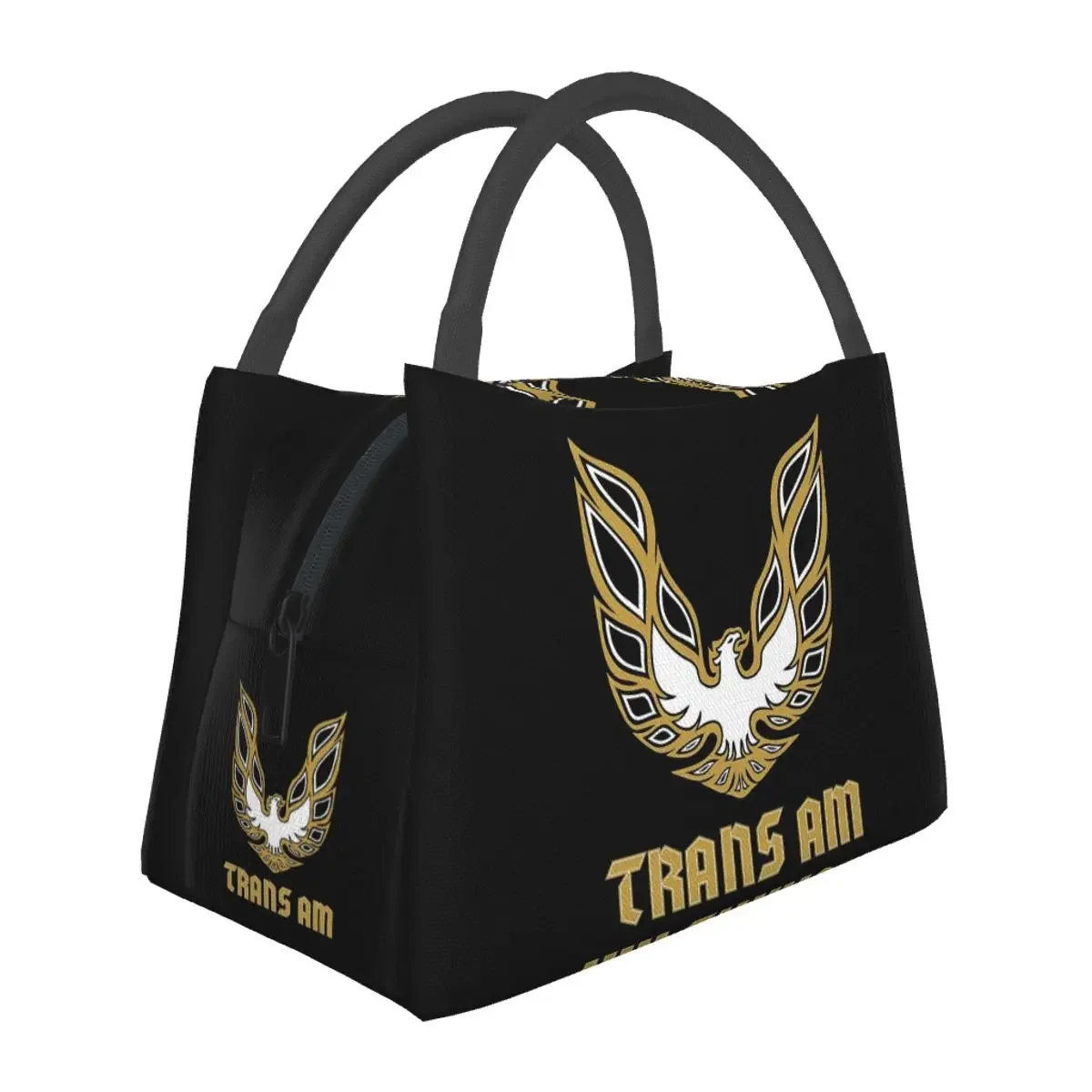 

Pontiac Trans Am Firebird Bandit Golden Lunch Bag Insulated Bento Box Lunch Tote Picnic Bags Cooler Thermal Bag for Woman School