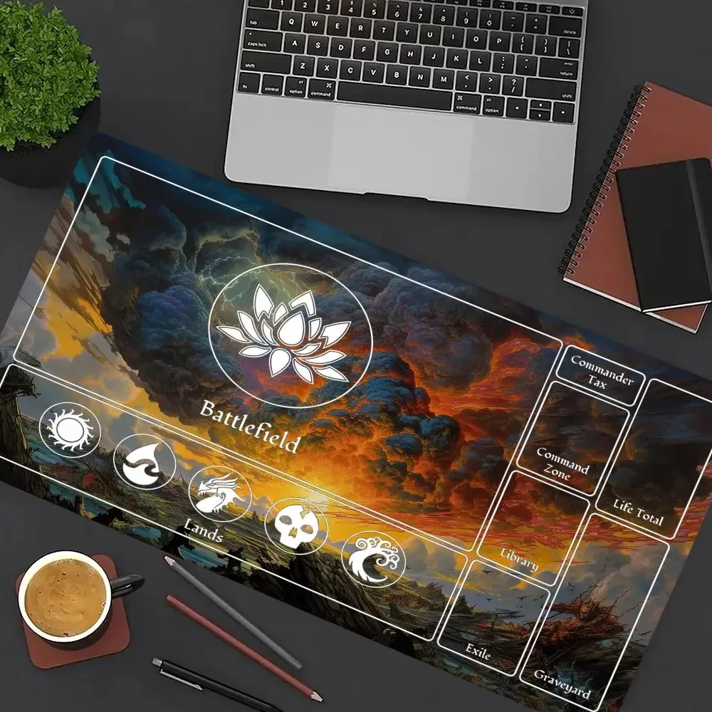 حصيرة ألعاب الحفلات السحرية من Impending Doom، مطاط متين لألعاب MTG وTCG 35X60، لوحة ماوس للمكاتب، سجادات مكتبية، تصميم مناسب للحفلات