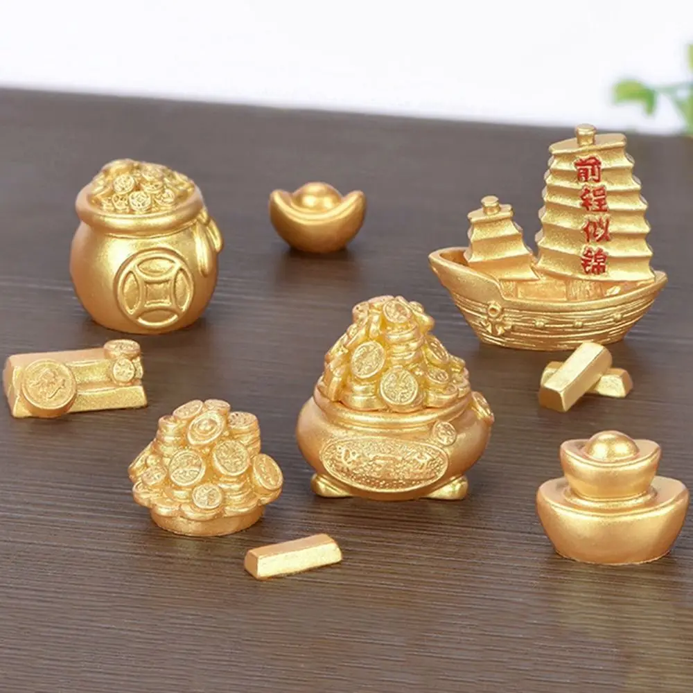 Home Decor Micro Landscape New Year Decorations Wealth Rolling Auspicious Ornaments Fortune Trinkets Small Ornament Figurine