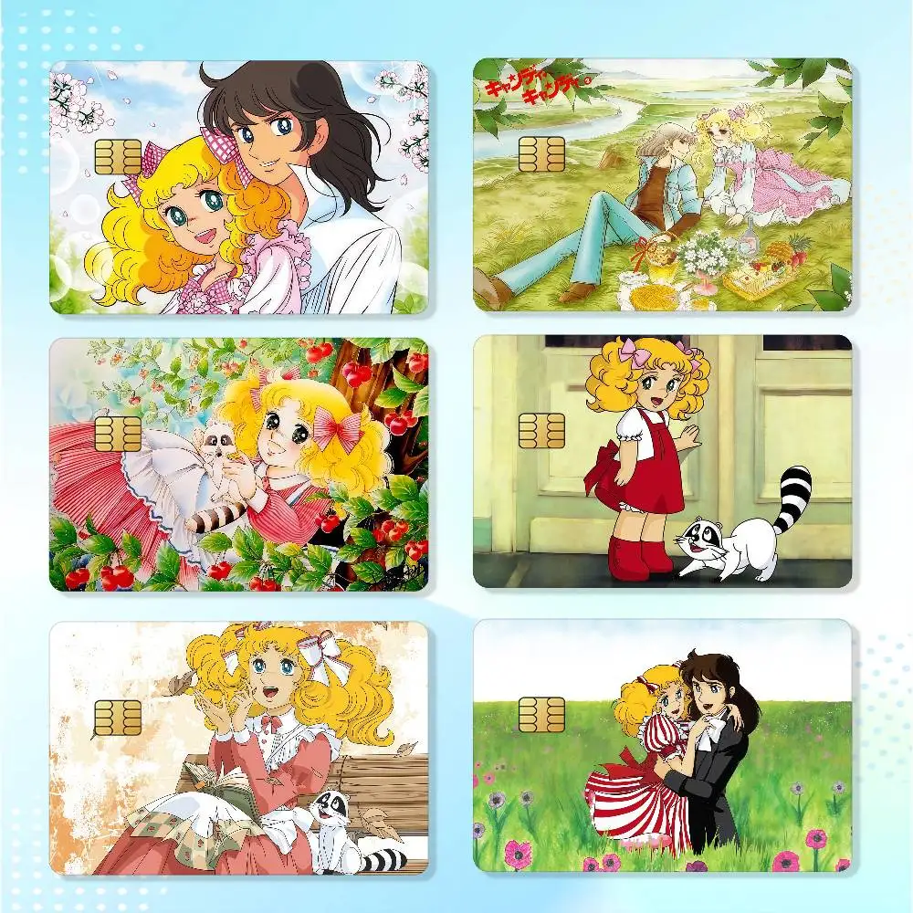Anime Candy Candy Waterproof Card Stickers For Credit Cards Debit Cards And Transit Cards 4pcs