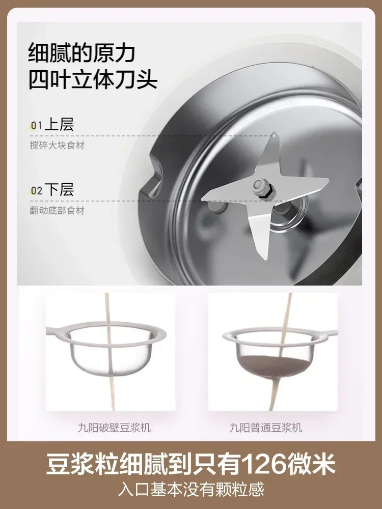 ماكينة حليب فول الصويا متعددة الوظائف من Joyoung ، ذكية ، أوتوماتيكية بالكامل ، خالية من الغليان ، تكسير الجدار ، ترشيح مجاني ، منزلية ، ، ، بجهد V