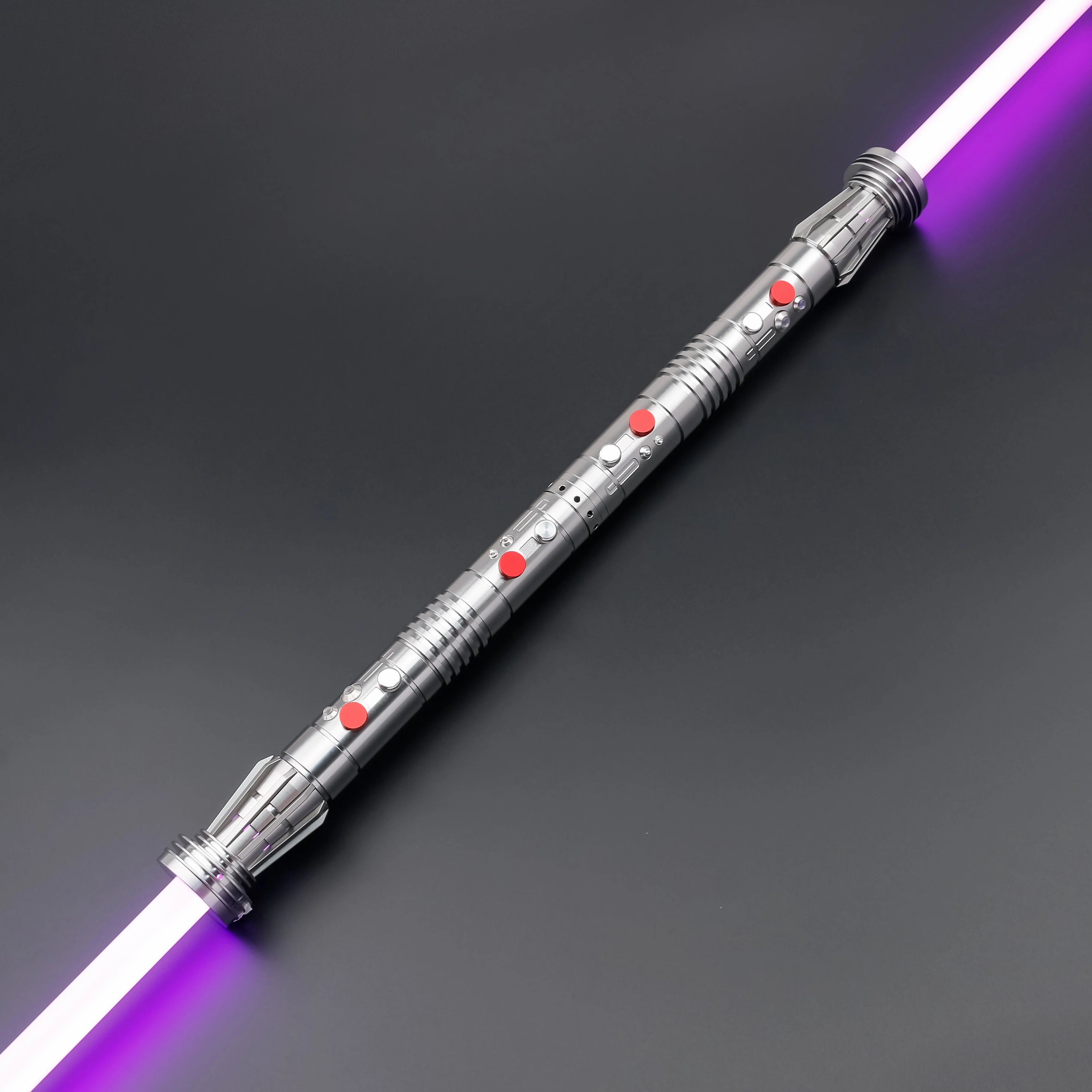 Spada Laser TXQSABER Darth Maul Pixel SDRGB con Doppia Impugnatura in Metallo, Smooth Swing, Effetto Blaster, FOC, per Cosplay Adulti