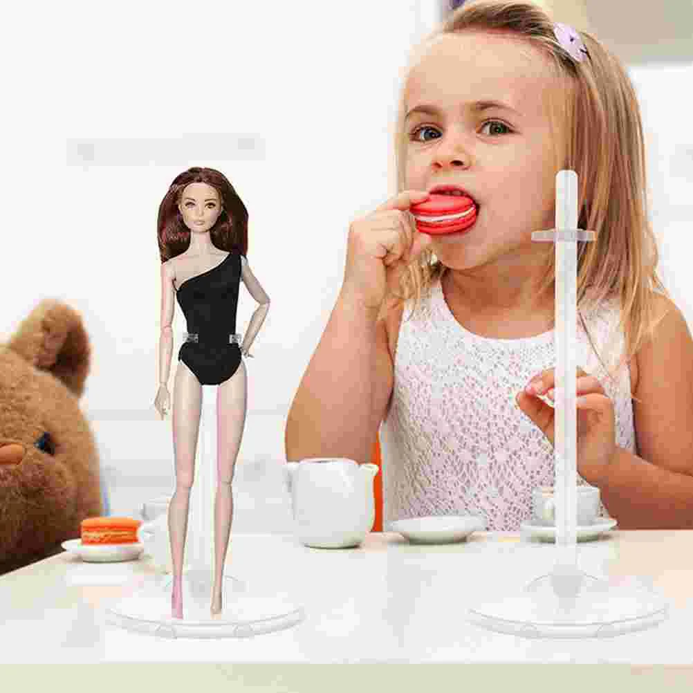 16 Pcs Standing Toy Accessories Transparente Para Muñecas Holding Stands Bathtub Toys Display for Figures Racks Baby