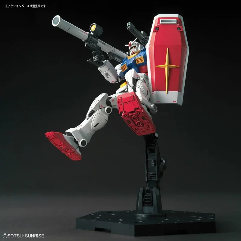 Bandai-Gundam Cucuruz Anime Action Figure Brinquedos para Meninos, Original HG MOTION Suit, RX-78-02GUNPLA ZAKU, Presentes de Aniversário para Crianças