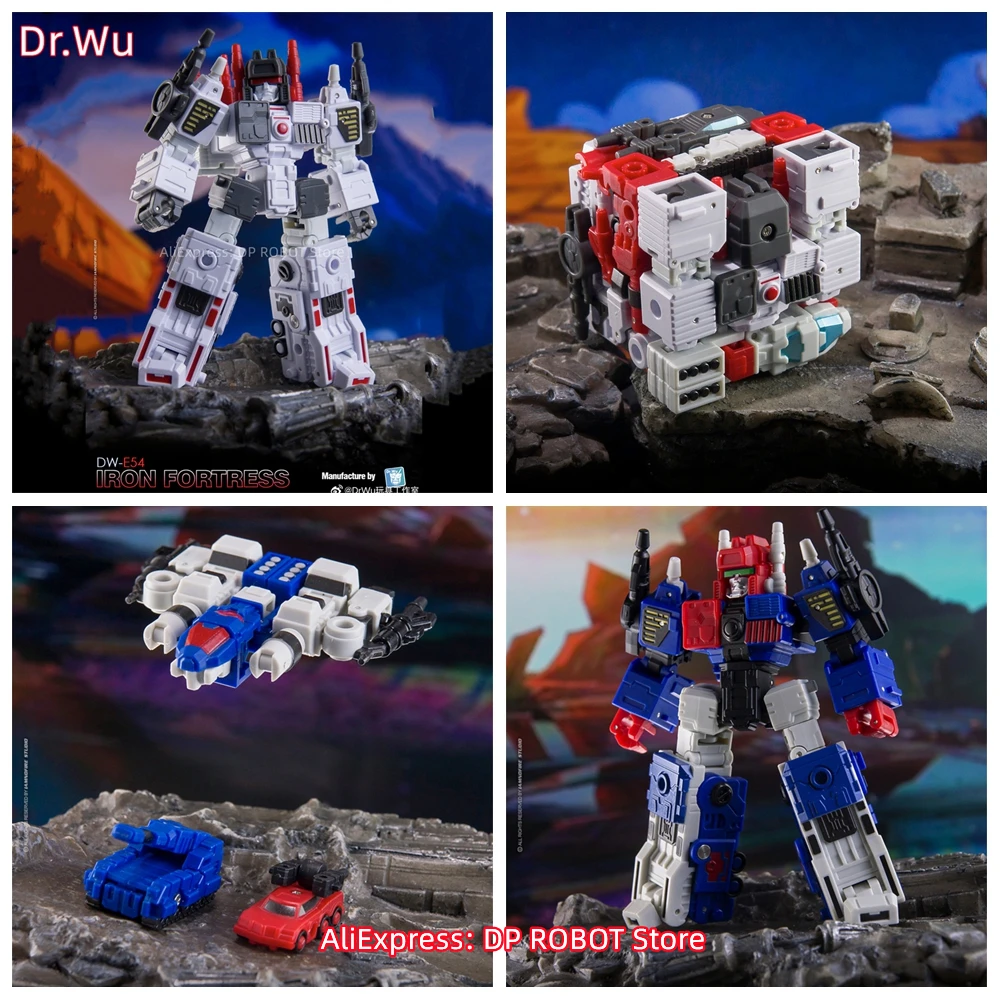 Diaclone Transformation Dr.wu Dw-e54 Dwe54 Dw-e54b IRON Fortress Metroplex