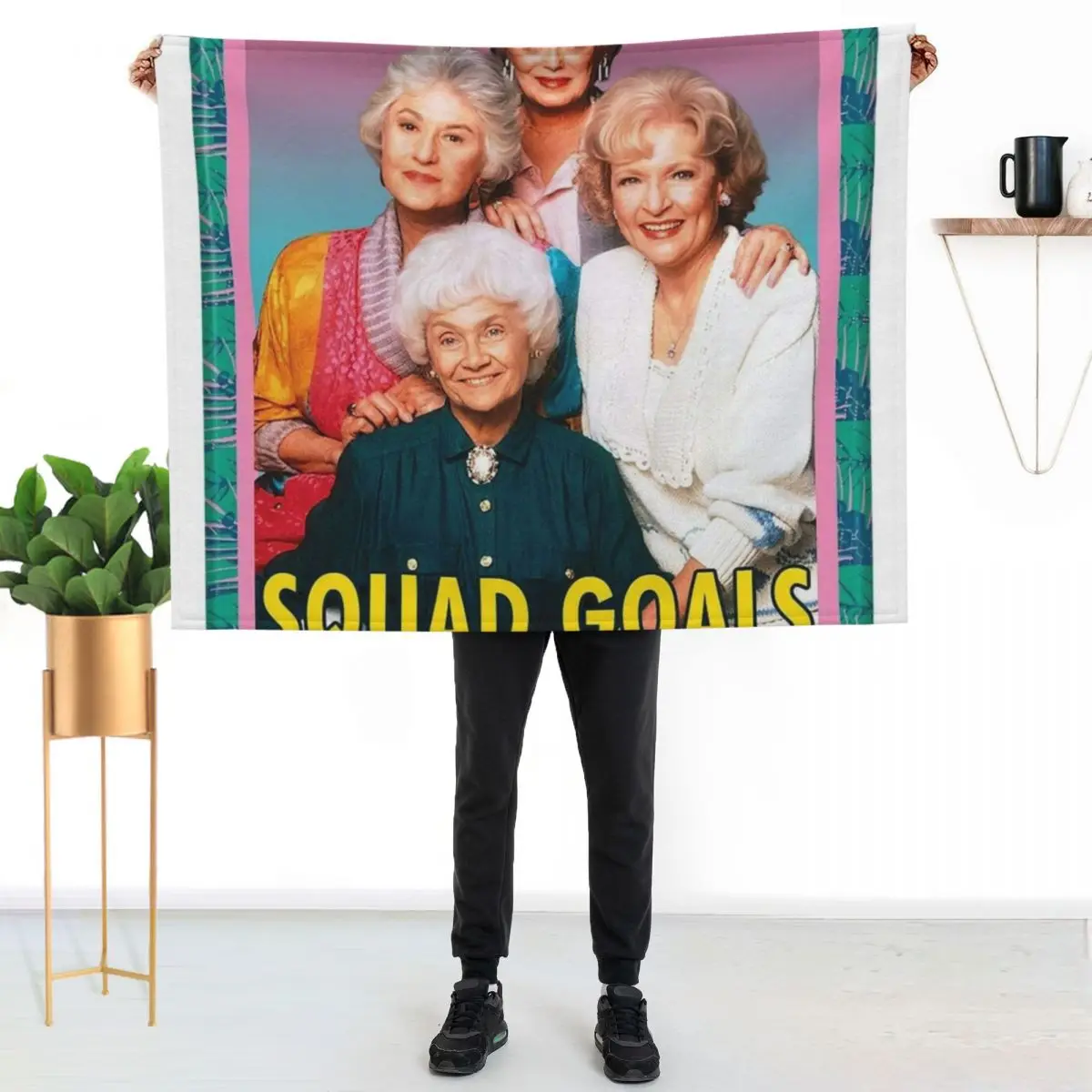 Best Squad Stay Golden Girls Throw Blanket Luxury Blankets For Baby Sofa Throw Luxury Brand Summer Beach Blankets