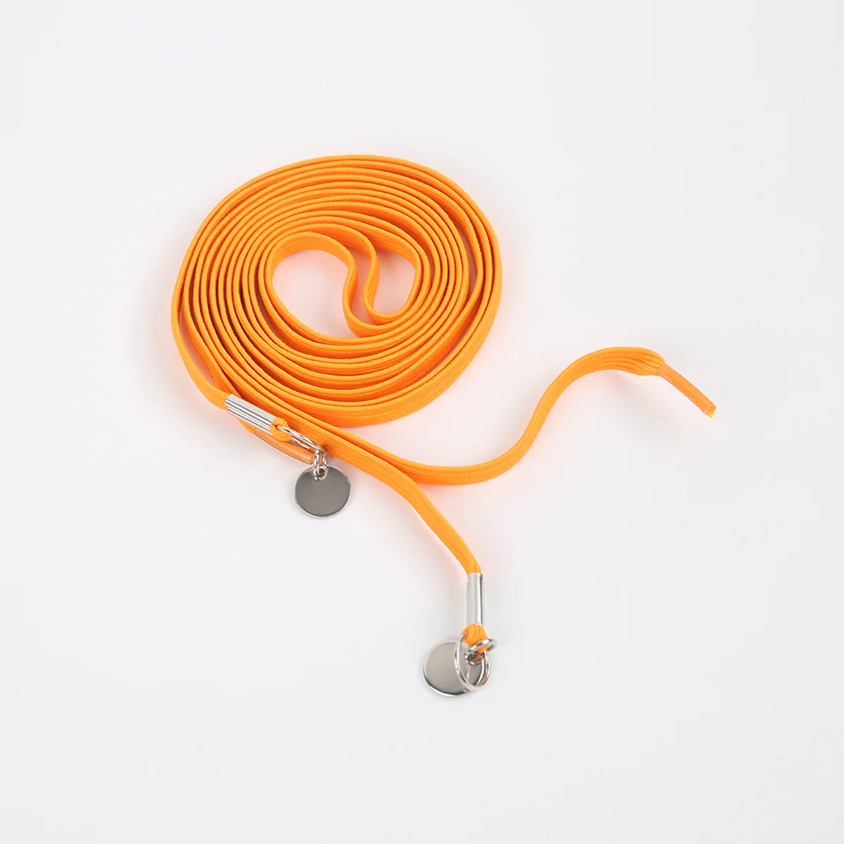 

Elastic Shoelaces Metal Circle Decor Orange Sports Trend Lace for Casual Shoes Sneakers Athlete Mom Kids Friendly