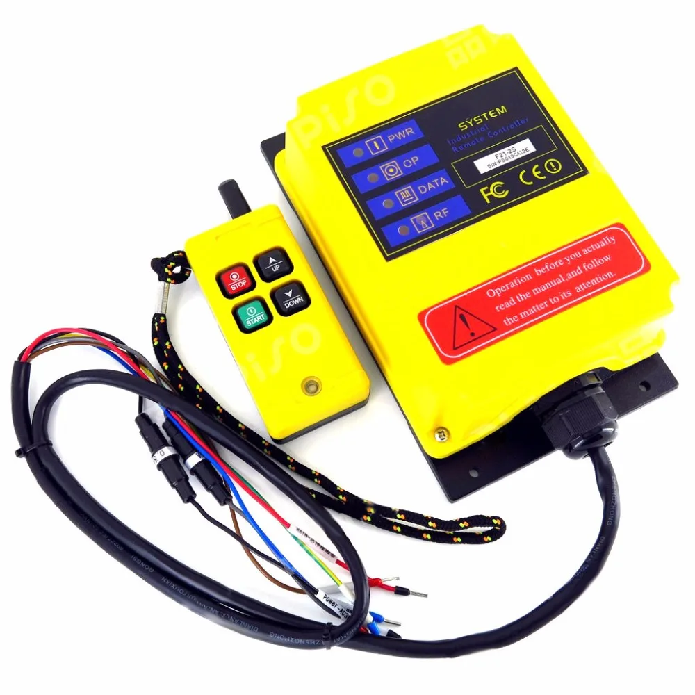 

F21 2S DC24V 4 Channels Control Hoist Crane Radio Remote Control System Industrial Remote Control battery