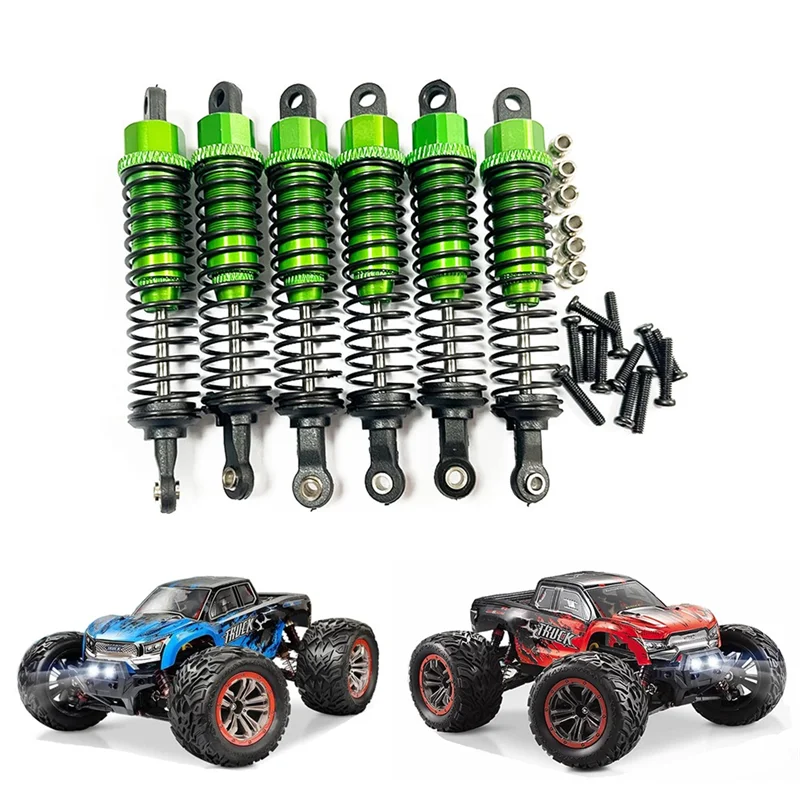 

DELAM-6Pcs Metal Oil Shock Absorber Damper For HOSIM XINLEHONG XLH 9125 9155 9156 1/10 1/12 RC Car Upgrade Parts Accessories