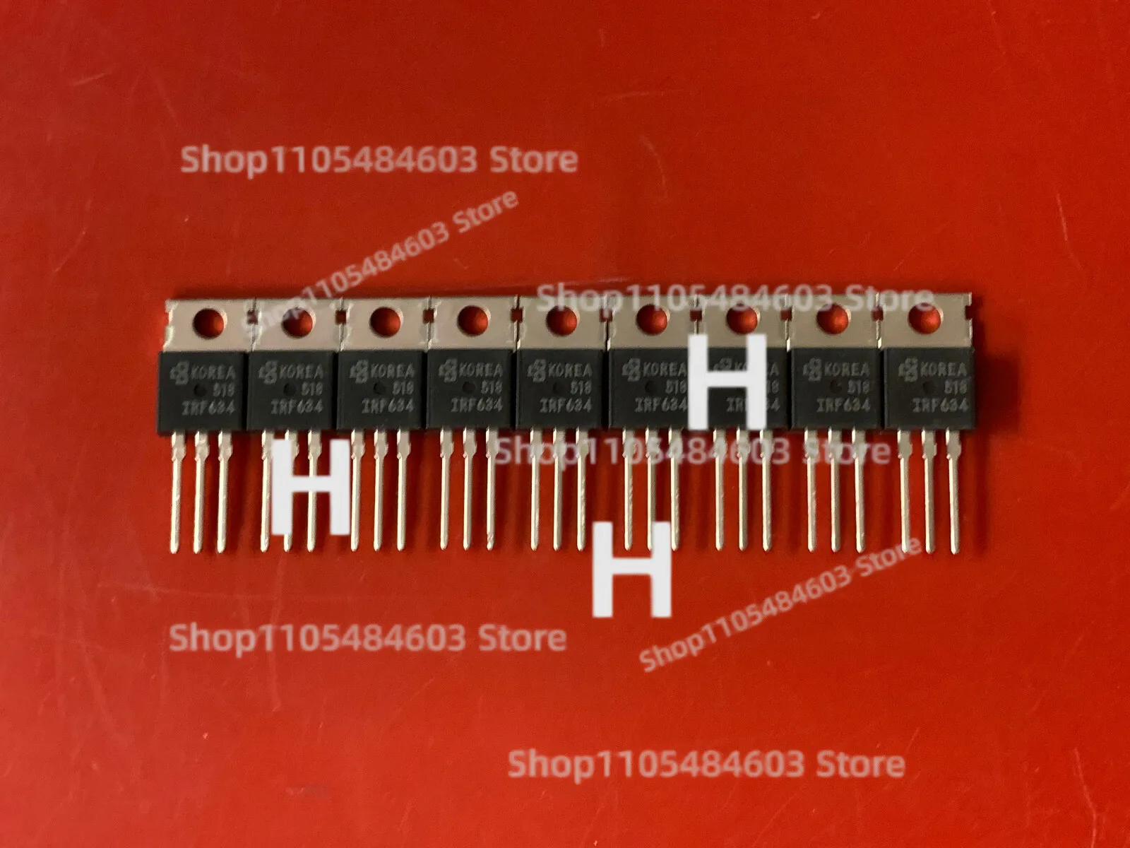 10x IRF634 FOR SAMSUNG 8.1A 250V 0.45 OHM N-CHANNEL Si POWER MOSFET TO 220AB