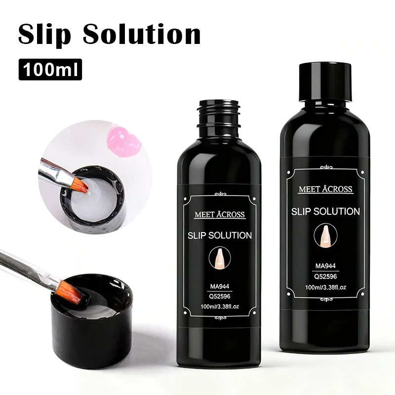 2/9pcs 100ml Nail Liquid Slip Solution Tool Set for Quick Extension Acrylic Nail Gel Nail Extension Nail Art DIY Nail Supplies