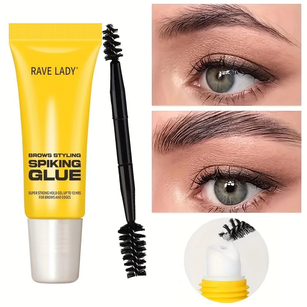 3D Eyebrow Styling Gel with Brush Waterproof Transparent Quick Dry Eyebrow Long-lasting Wax Set Brow Lifting Eyebrow Enhancers