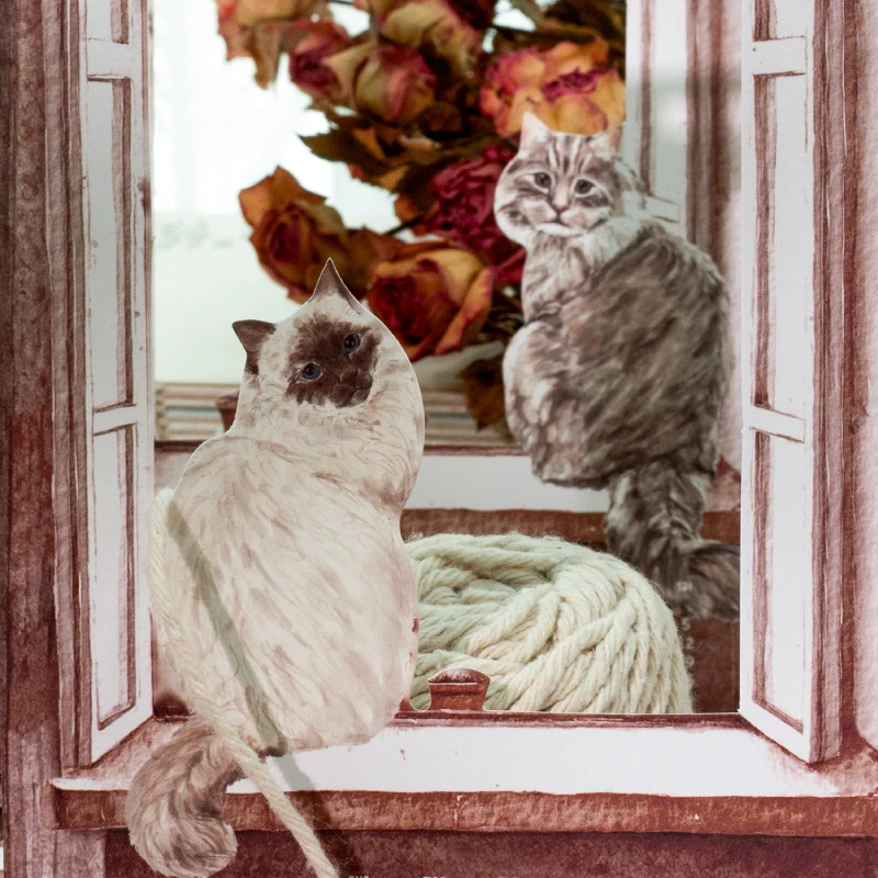 Journal GO Kreativer ausgehöhlter Tischkalender 2026, süßer Tischkalender, gerahmtes Design, Standkalender, Schreibwaren