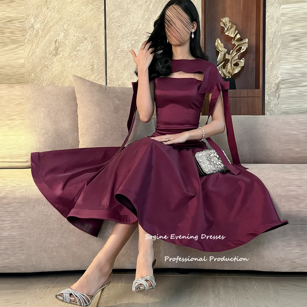 

Customized Satin 2-pieces Evening Dresses A-line Draped Strapless Birthday Dress with Detachable Shawl Short Cocktail Party Gown