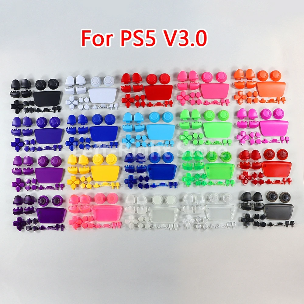 15Ssets BDM-030 D-pad R1 L1 R2 L2 Triggers Share Options Full Set Face Button Repair Kits For PS5 V3 3.0 Controller