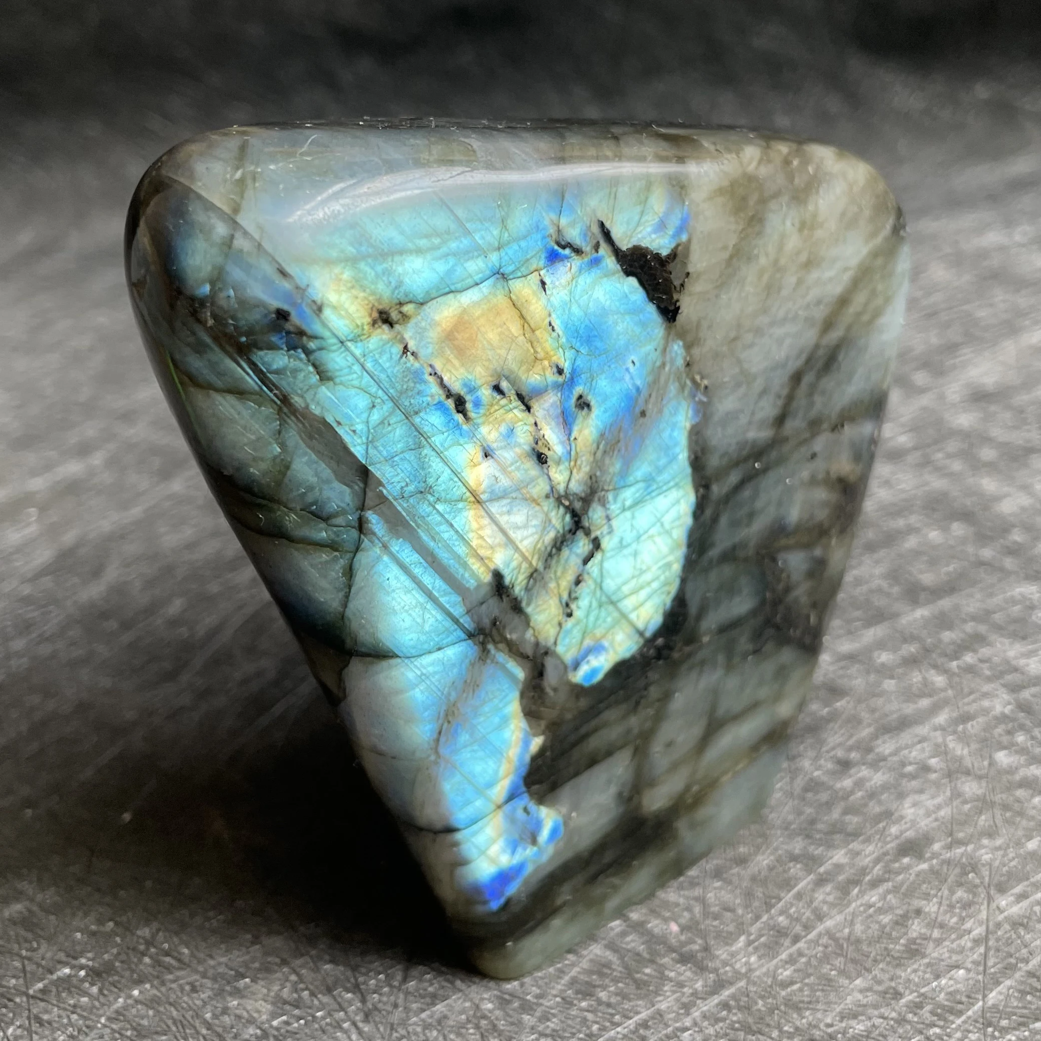 

443g Natural Stone Labradorite Home Decoration Rock Crystal Rough Polished Quartz Moonstone Healing