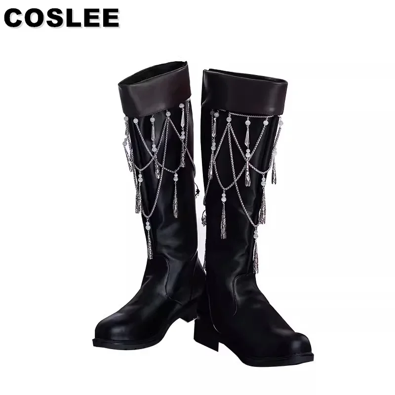 

COSLEE Heaven Official's Blessing Hua Cheng Tian Guan Ci Fu Huacheng Leather Boots Cosplay Shoes Universal Combat For Men New