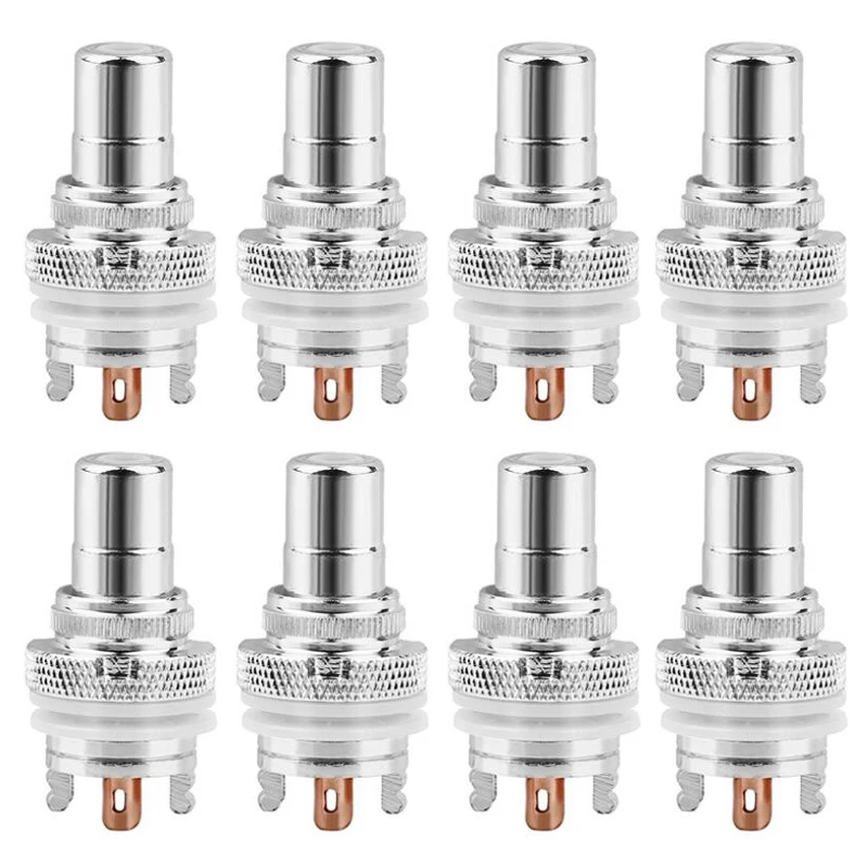 8PCS Connettore RCA Femmina HiFi Audio Jack Connettori per altoparlanti Spina RCA Lotus Presa RCA Spine per telaio, Cerchio bianco
