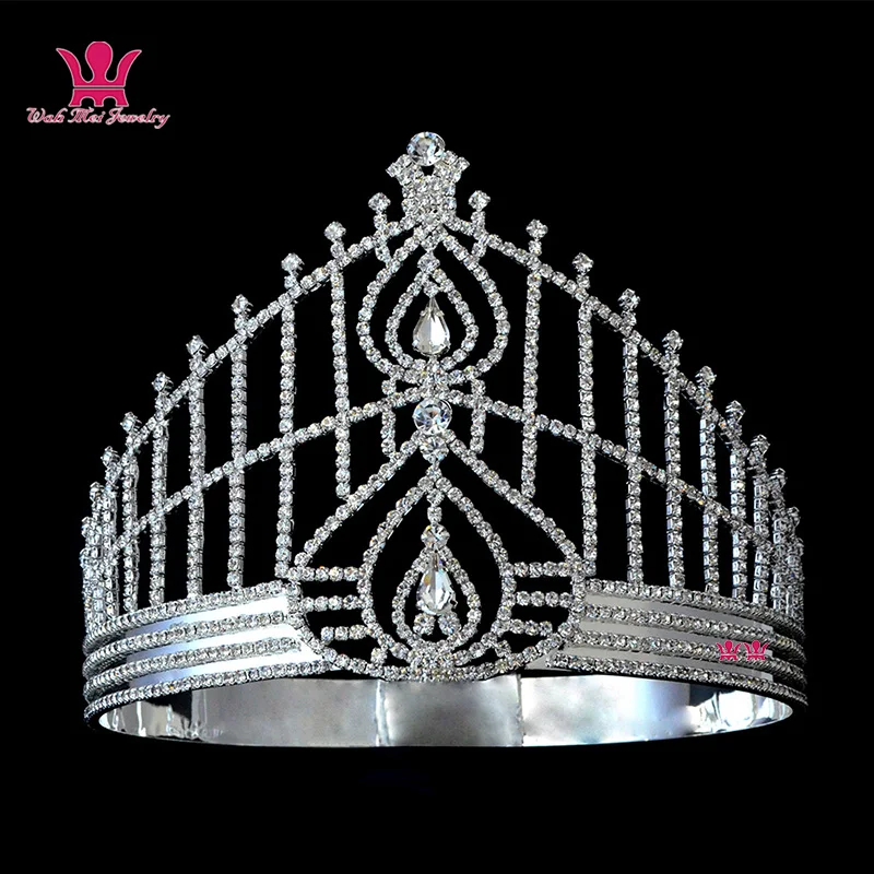 

Tiaras And Crowns For Women Bridal Wedding Australian Rhinestone Tiara Hairwear Pageant Crown Miss Beauty Hair Accessories