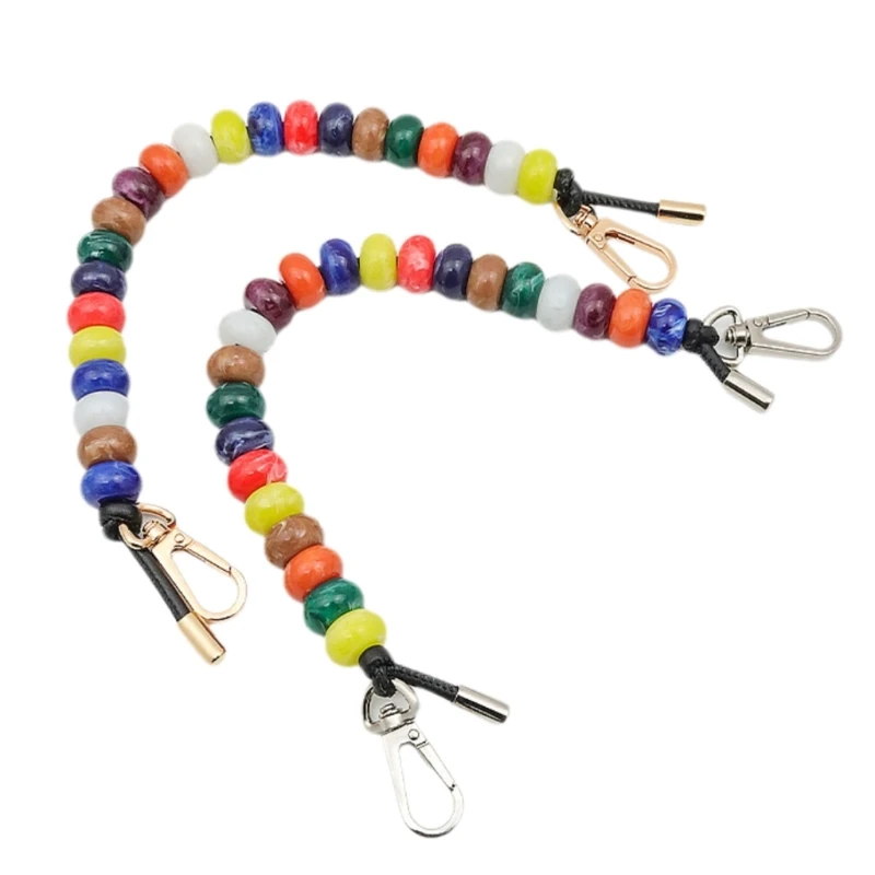 

Trendy Colorful Handbag Chain Resin Craft Strap Ornament for Fashion Enthusiasts