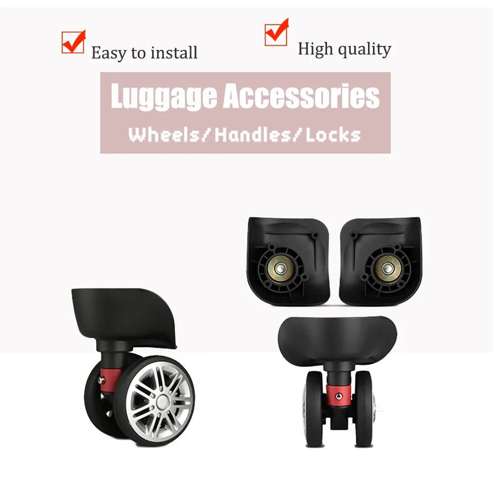 Durable W206 Double-Bearing Luggage Wheels – Reduced Friction