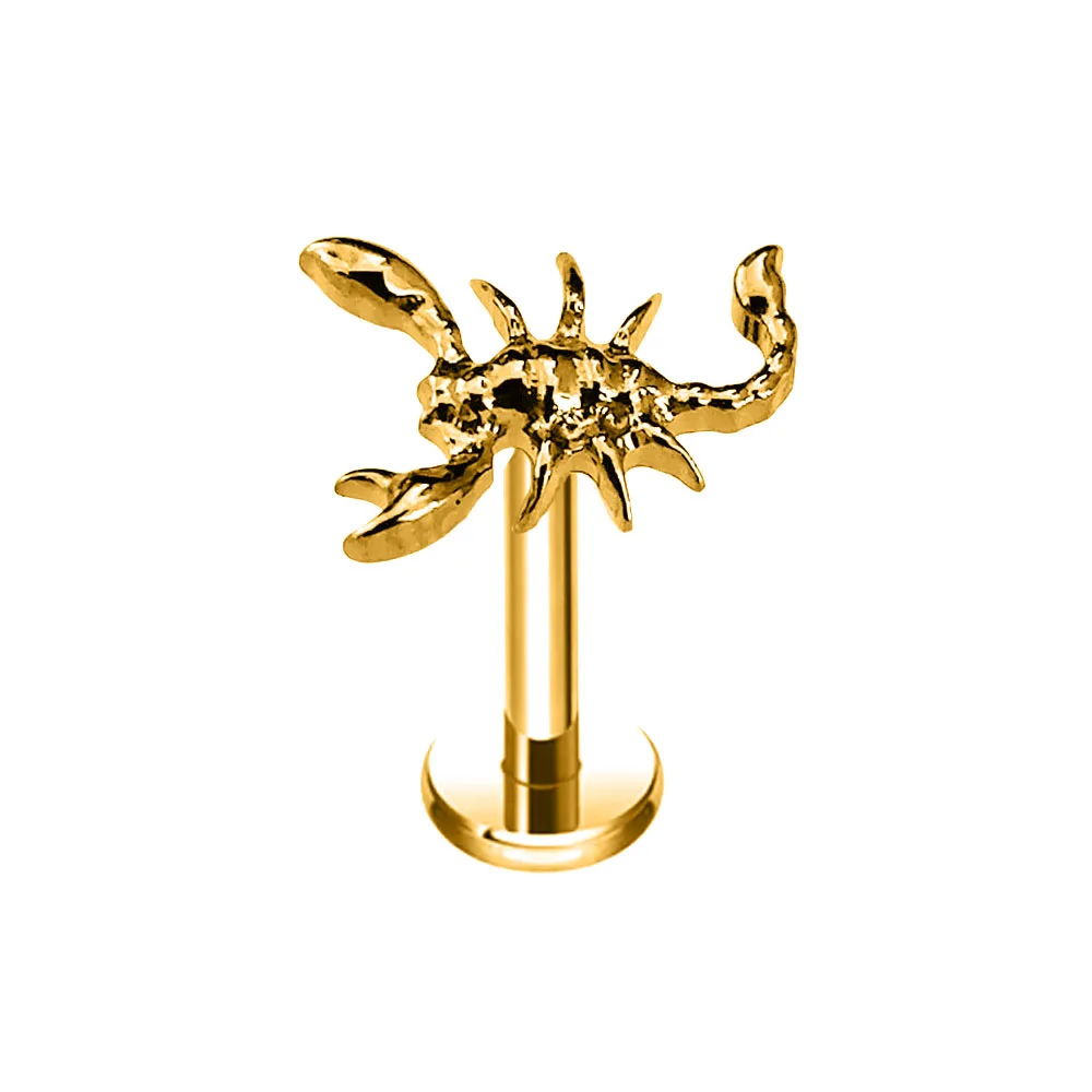 Titanium Snake Bee Drop Butterfly Labret Piercing Earring
