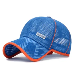 4-14 Boy Girl Letter Outdoor Sport Sunscreen Sun Adjustable Hat Child Summer Full Breathable Mesh SunShade Baseball Cap R23