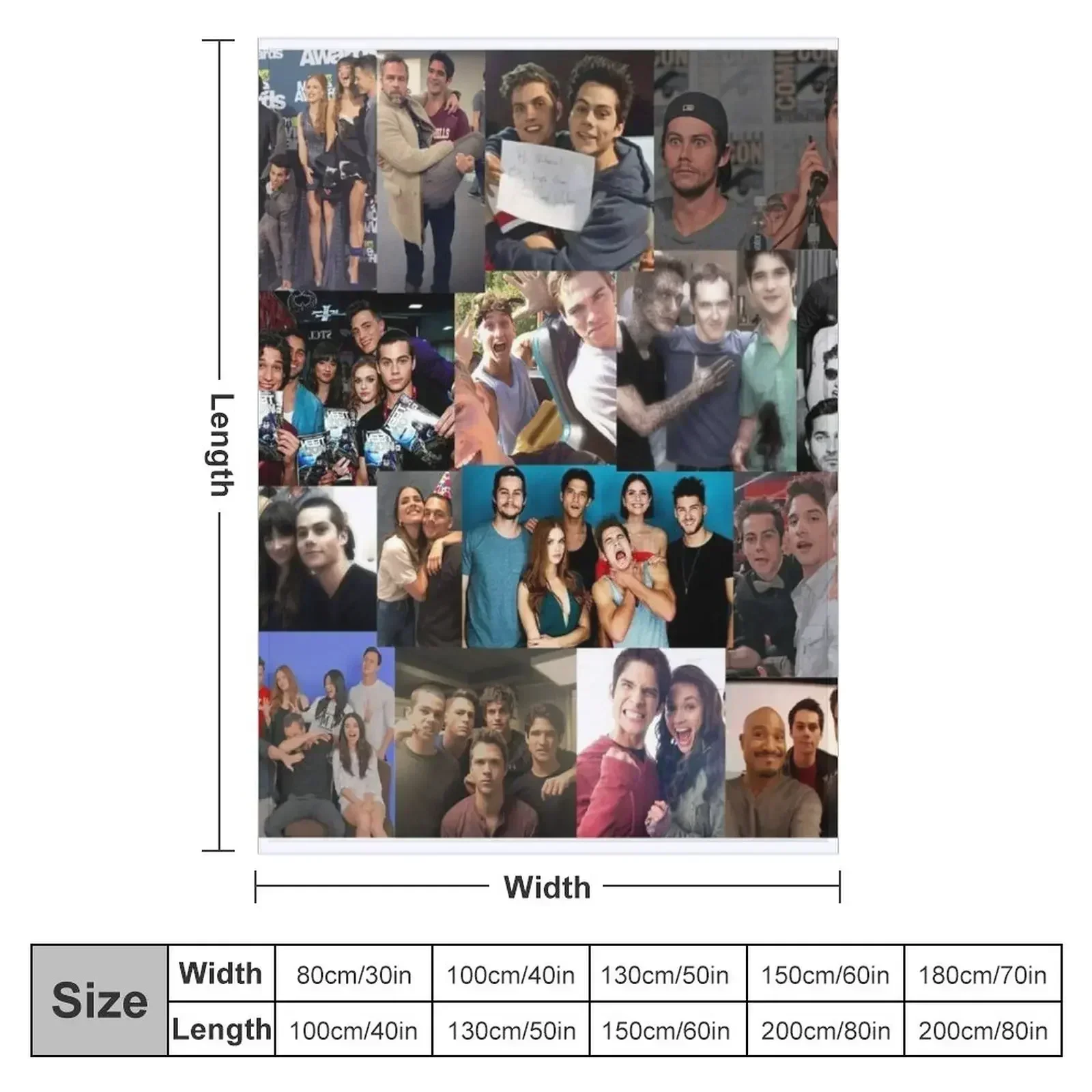 Teen Wolf Collage Throw Blanket Quilt Thin Furry Moving For Decorative Sofa Nap Blankets
