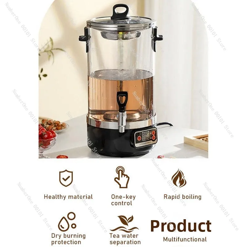 Intelligent automatic electric boiling water bucket, commercial tea steam brewing tea insulation bucket