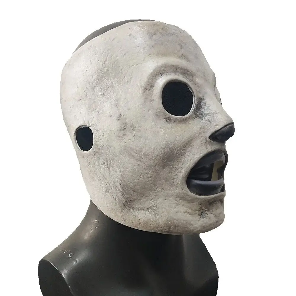 Trucco spaventoso per metà viso di Halloween Tokyo Ghoul - Maschera cosplay Kaneki Ken, accessorio per feste di film horror, maschera stile slipknot