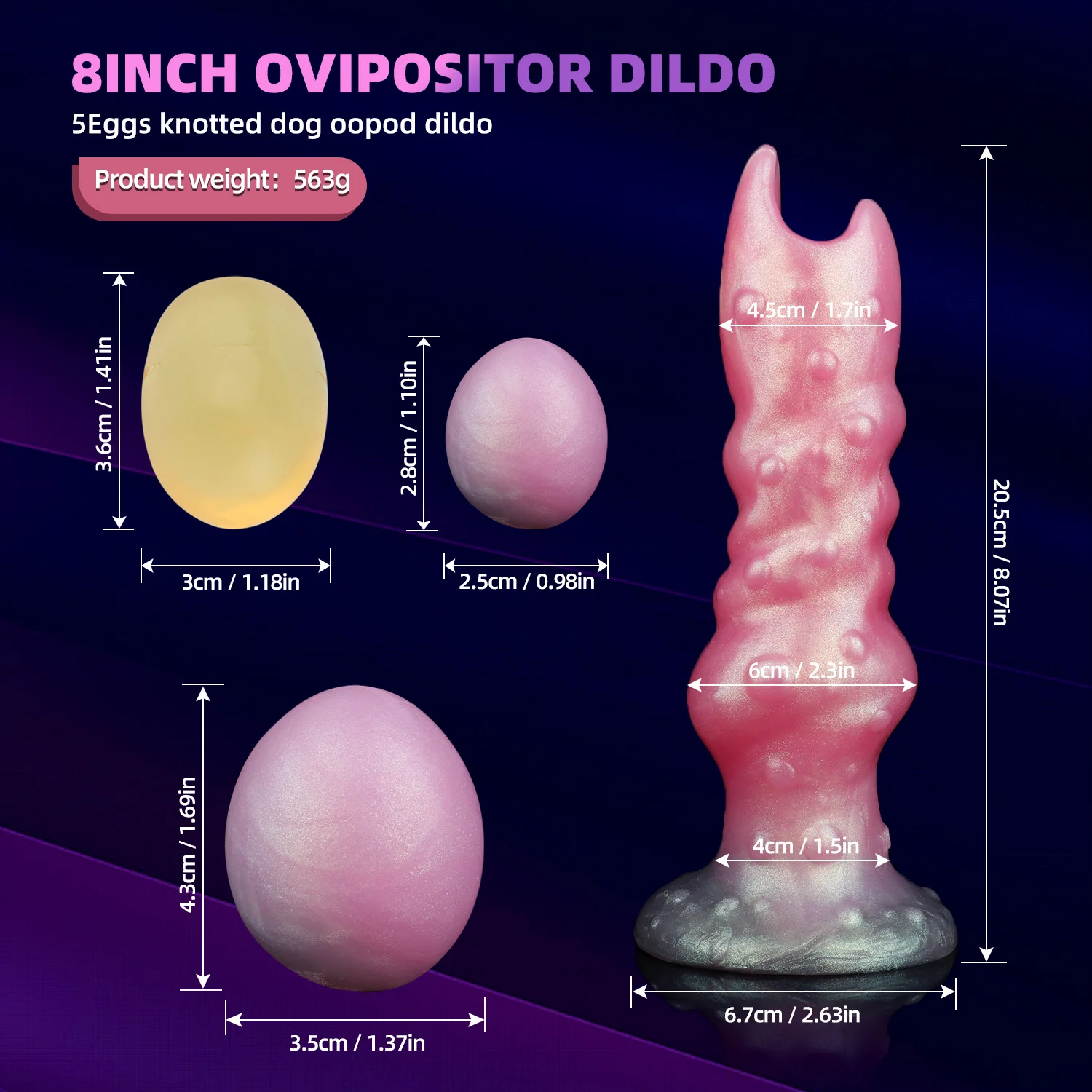 YESBUY Fantasy Inflatable Ovipositor Silicone Hollow Dildo Pneumatic Lay Eggs Butt Plug Masturbator Vaginal Sex Toy For Couple